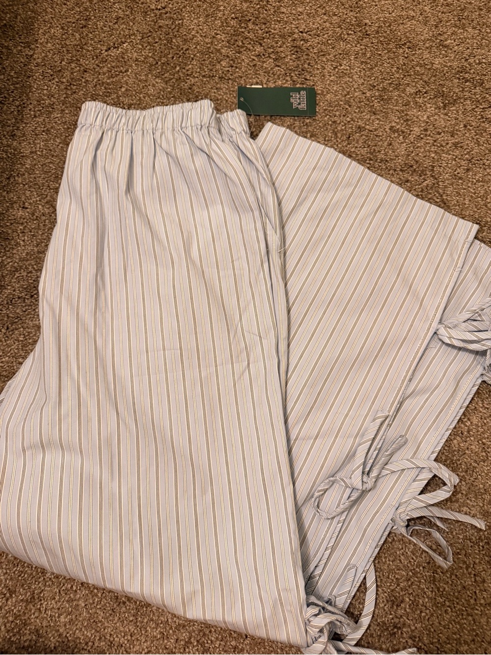 Wild Fable Baggy Striped Pants with Side Ties